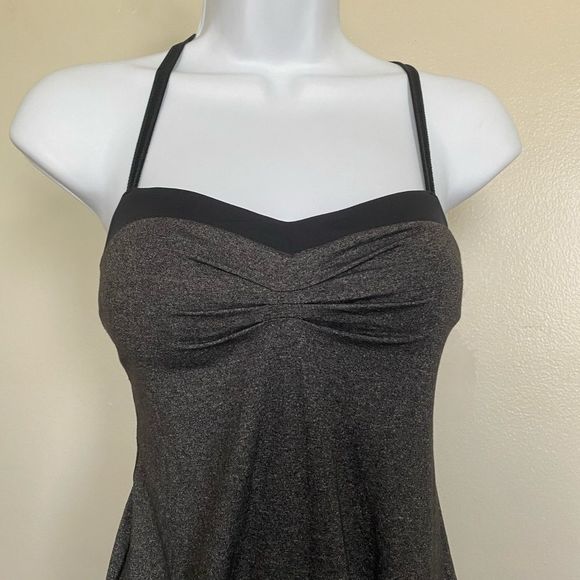 Lululemon Sz 4 Pure Focus Back Criss Cross Tank - Picture 3 of 5